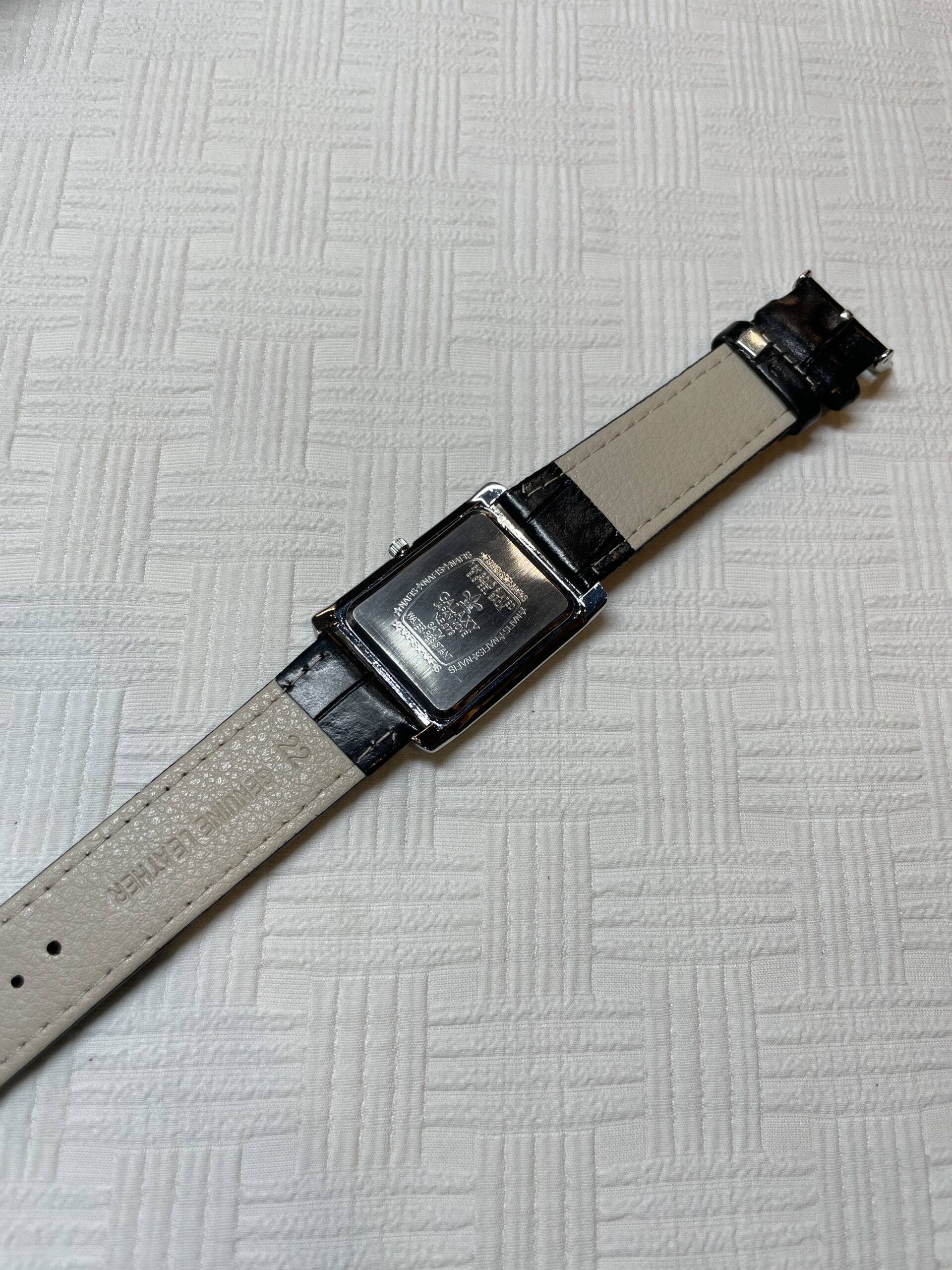 Vantage Classic Rectangular Watch For Men – Black Leather Belt Edition - Image 3