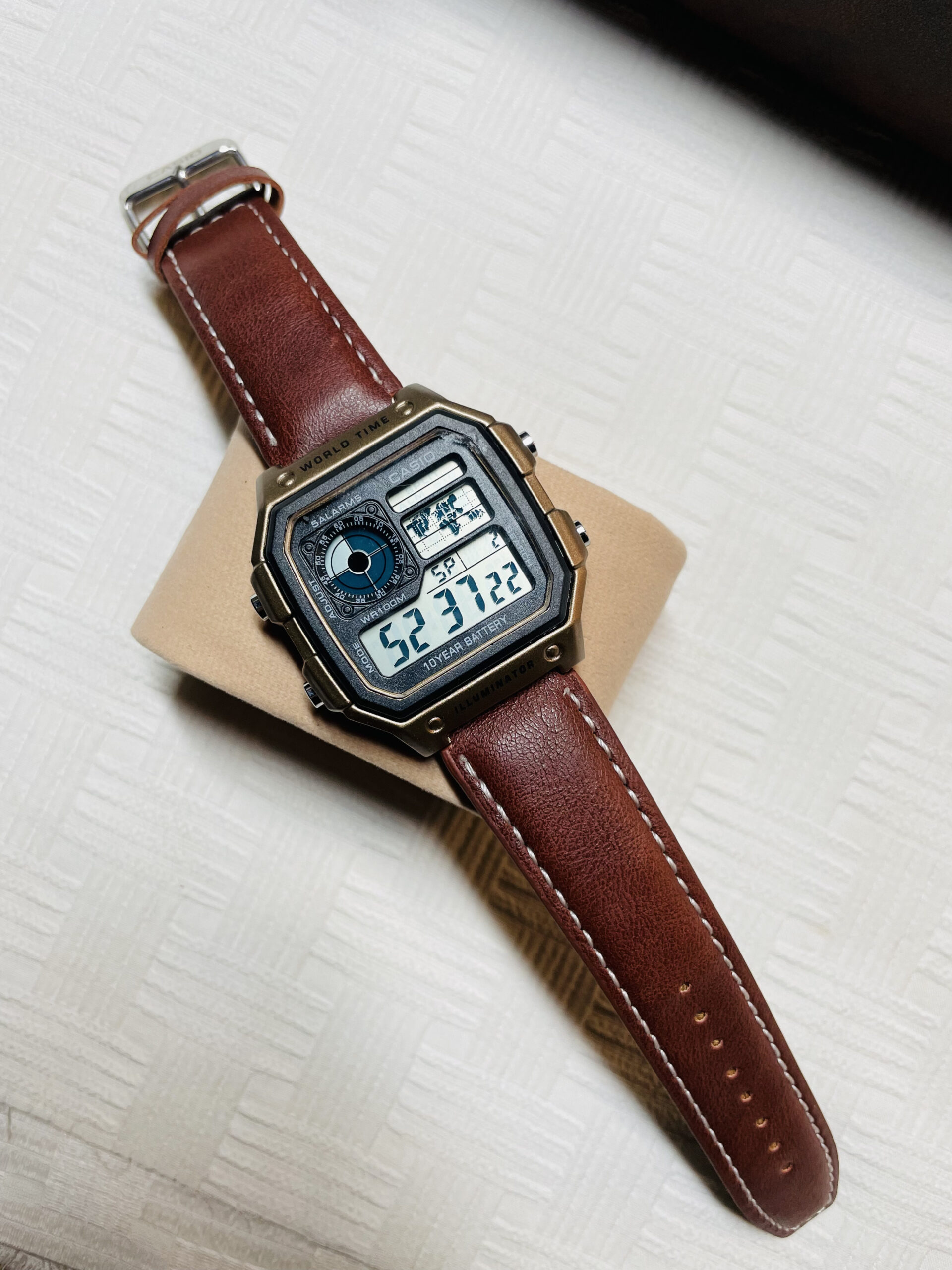 Casio World Time – Brown Minimal Edition - Image 3