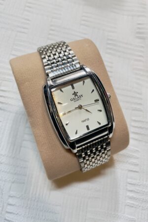 Vantage Old Money Watch For Classic Man – White Dial Silver Edition