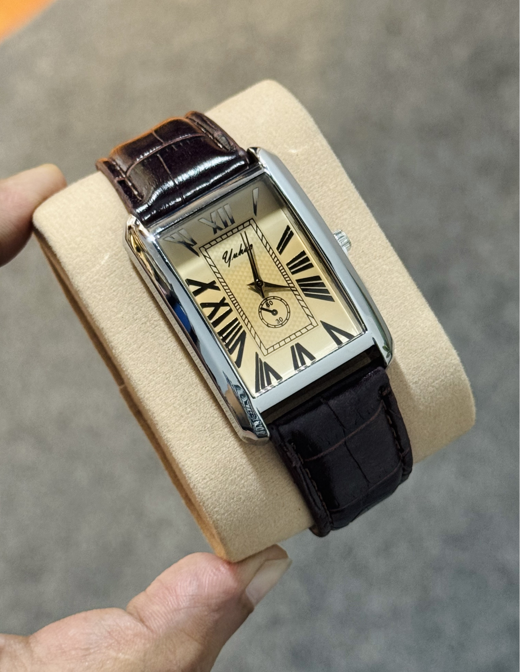 Classic Old Money Tank Watch for Men. - Image 3