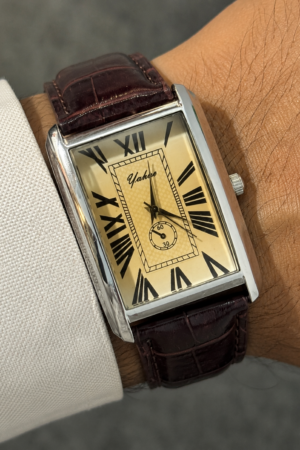 Classic Old Money Tank Watch for Men.