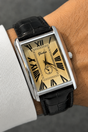 Classic Old Money Tank Watch for Men.